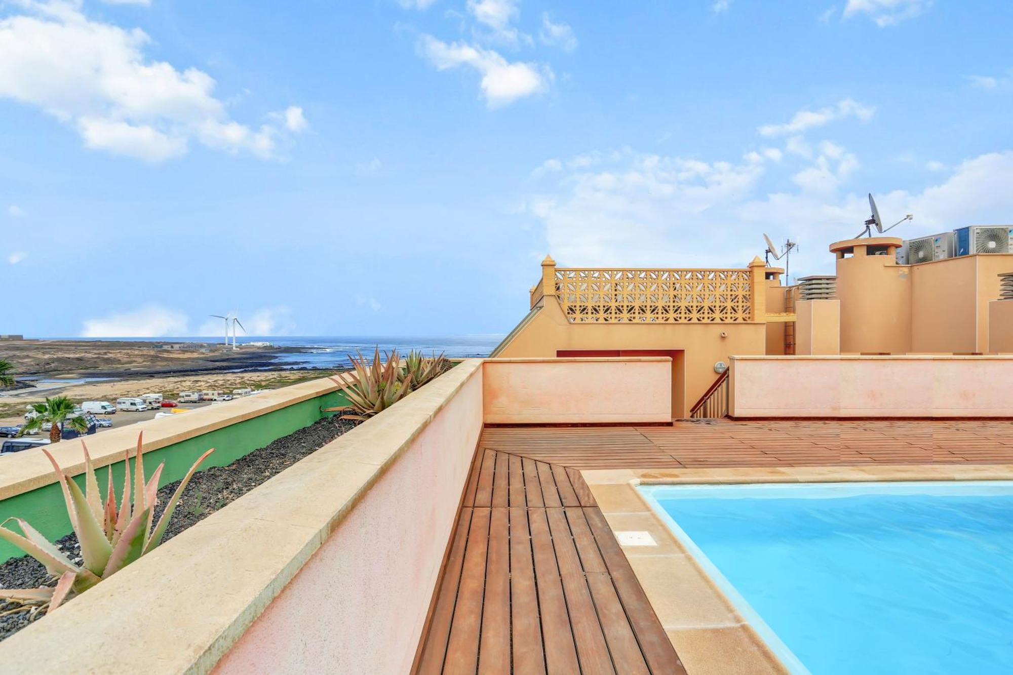 Apartamento Corralejo Ancla pool on roof top Exterior foto